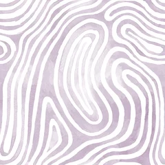 Wallpaper murals Painting and drawing lines Light lilac abstract striped watercolor seamless pattern inspired by tribal body paint. Raster.