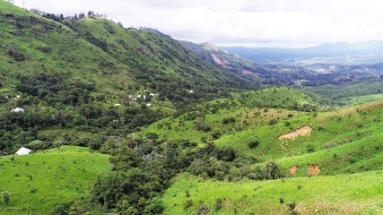 landscape in west cameroon mountains