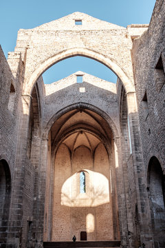 Palermo, Italy - December 28 2017: Santa Maria dello spasimo church