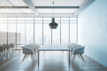 Modern conference office interior room