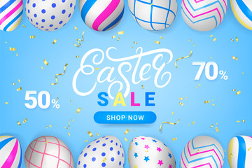 Easter sale discount sell-out banner