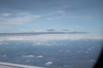 Fototapeta na wymiar sky cloud plane