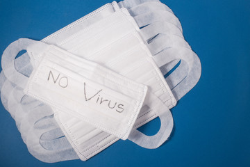 Mask and virus protection isolated.(corona virus)