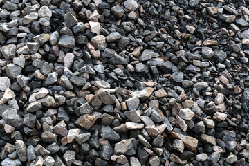 pile of gravel on the dump, macadam