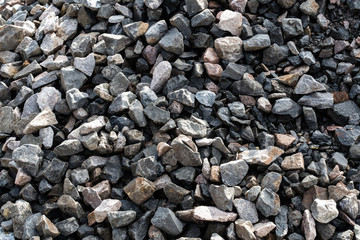 pile of gravel on the dump, macadam