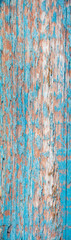 Obraz premium Vertical wooden turquoise background.Blue ragged board.