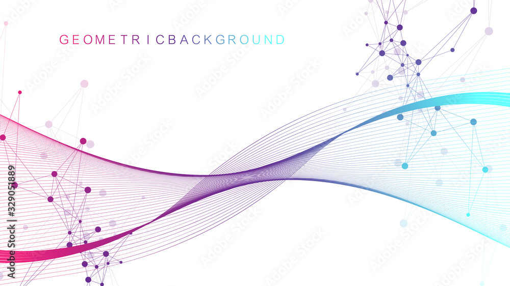 Aufkleber big genomic data visualization. dna helix, dna strand, dna test. crispr cas9 - genetic engineering. 