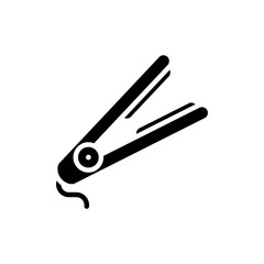 Hair Straightener Vector Glyph Icon  style illustration.