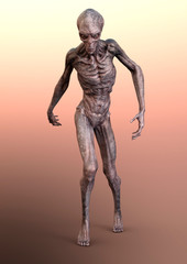 3D Rendering Fantasy Alien