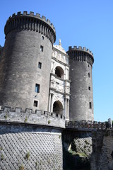 Medeival castle in Naples Italy Europe