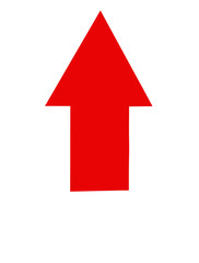 Red arrow up