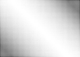 Abstract halftone dotted background. Monochrome pattern with dot and circles.  Vector modern futuristic texture for posters, sites, business cards, postcards, interior design, labels and stickers.
