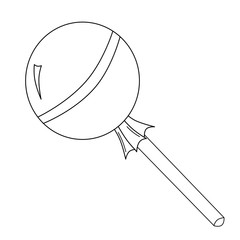 coloring Chupa Chups on a stick for kids