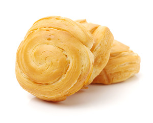 Bread on a white background