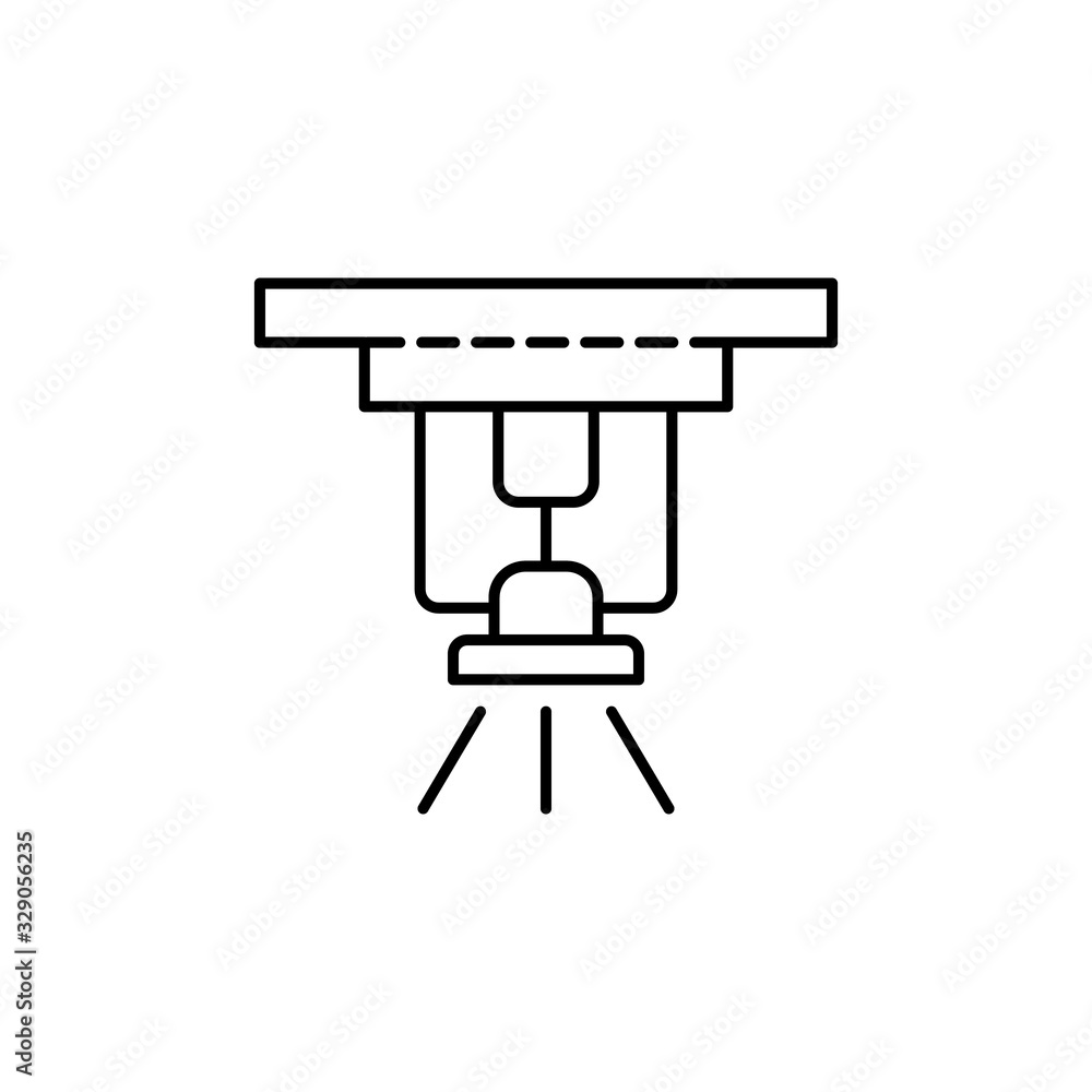 Poster sprinkler, water icon. simple line, outline vector elements of safety at work for ui and ux, website