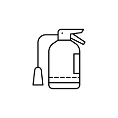 Fire, extinguisher icon. Simple line, outline vector elements of safety at work for ui and ux, website or mobile application