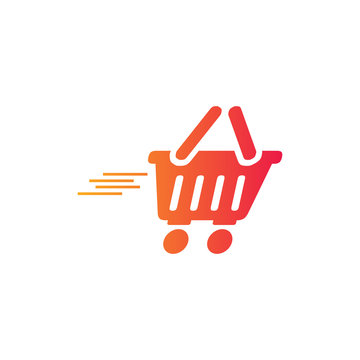 vector logo design shopping cart