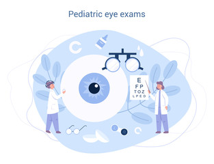 Ophthalmology concept. Idea of eye care and vision.