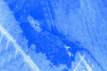 Blue toned natural mineral stone. Macro shooting, stone with white veins