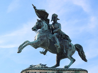 Obraz premium Statue, place des Héros à Vienne (Autriche)