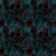 Seamless tileable futuristic teal and red network shape