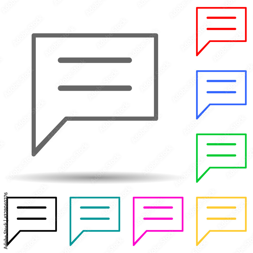 Poster communication bubble icon. element of simple icon for websites, web design, mobile app, info graphic