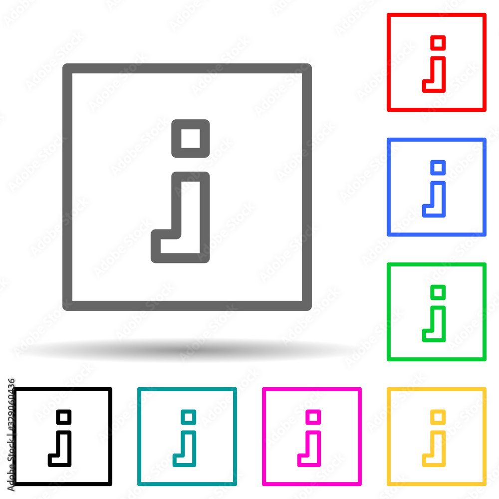 Poster square information sign icon. element of simple icon for websites, web design, mobile app, info grap