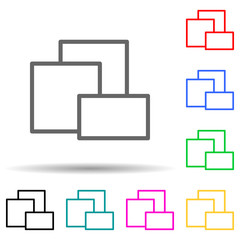 different layers icon. Element of simple icon for websites, web design, mobile app, info graphics. Thick line icon for website design and development, app development