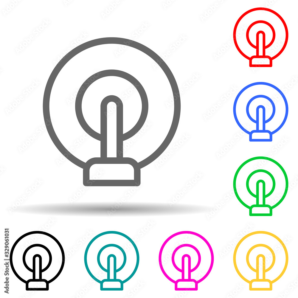 Poster radio wave icon. element of simple icon for websites, web design, mobile app, info graphics. thick l
