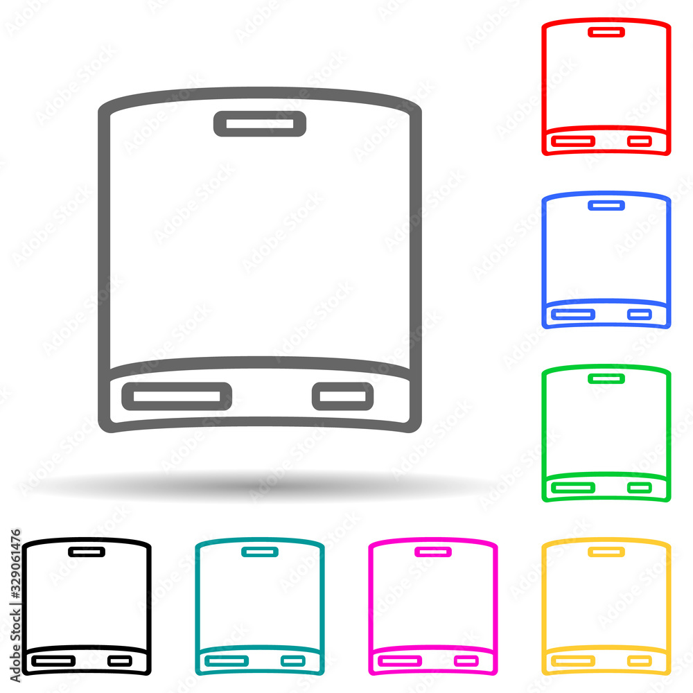 Poster removable hard disc icon. element of simple icon for websites, web design, mobile app, info graphics