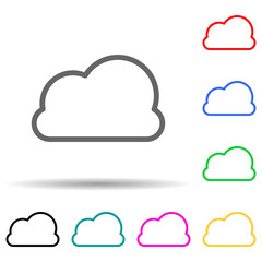 cloud icon. Element of simple icon for websites, web design, mobile app, info graphics. Thick line icon for website design and development, app development
