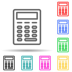 calculator icon. Element of simple icon for websites, web design, mobile app, info graphics. Thick line icon for website design and development, app development