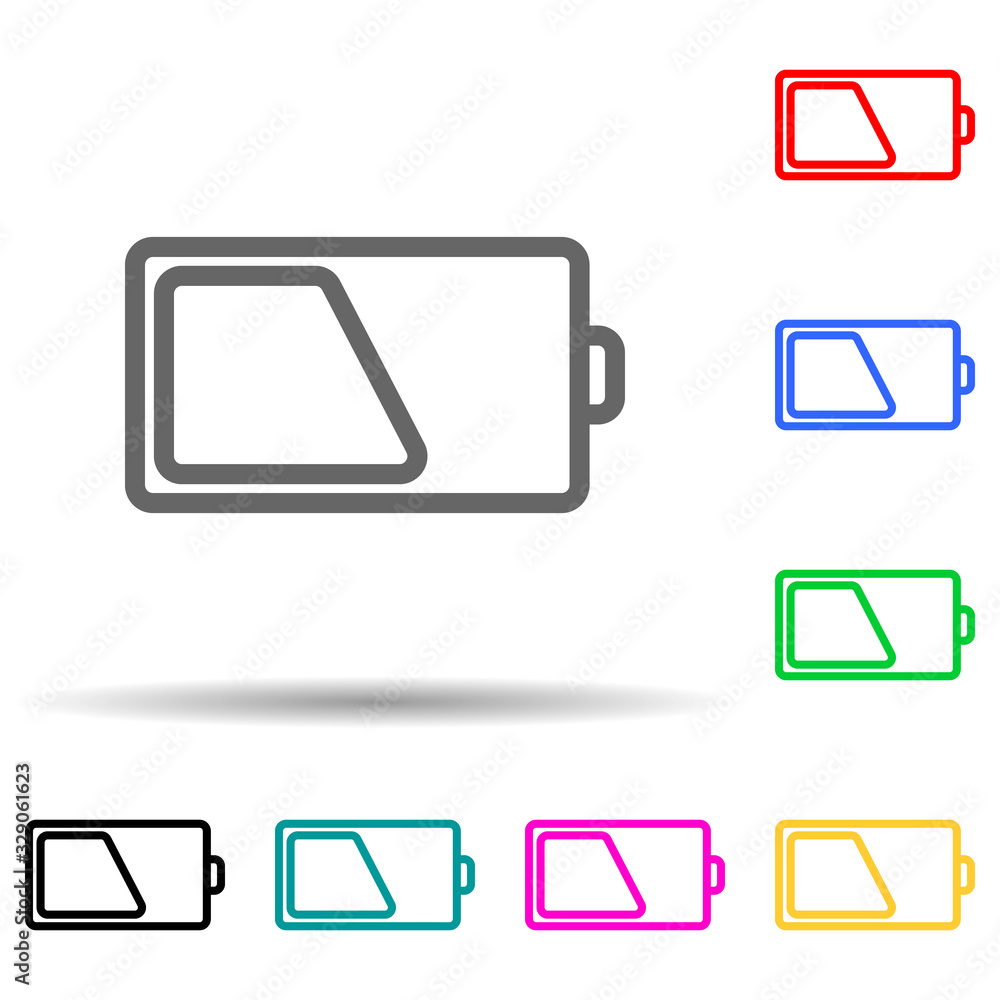 Poster sign half charge icon. element of simple icon for websites, web design, mobile app, info graphics. t