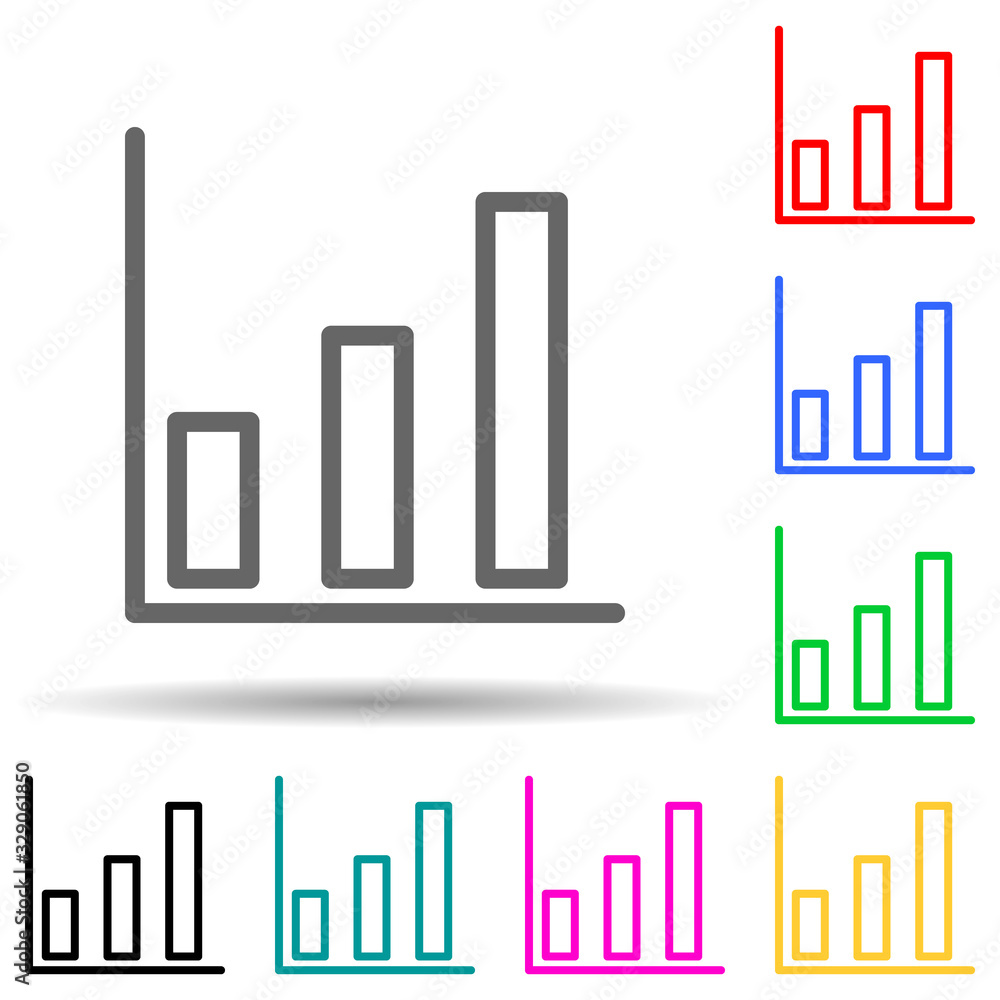 Poster growth chart icon. element of simple icon for websites, web design, mobile app, info graphics. thick