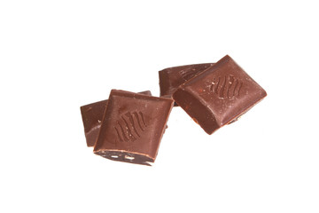 chocolate isolated on white background