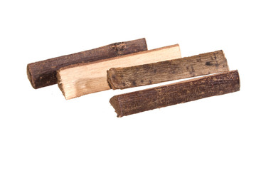 firewood isolated on white background