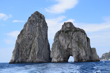 Fototapeta na wymiar Beautiful Capri island in Italy Amalfi coast Europe 
