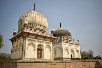 Ancient Antique 400 Years Old Sultan Seven Qutub Shahi Rulers of Hyderabad Seven Tomb Stock Photography Image
