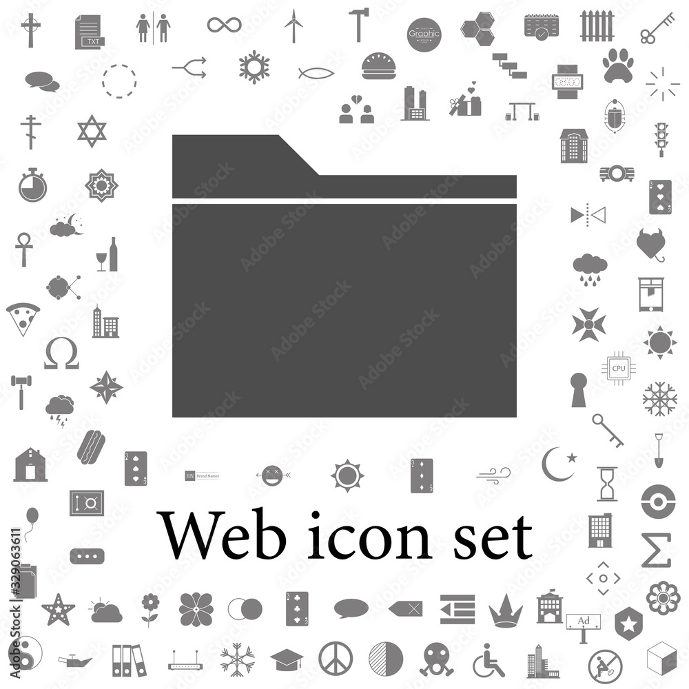 Poster folder icon. web icons universal set for web and mobile