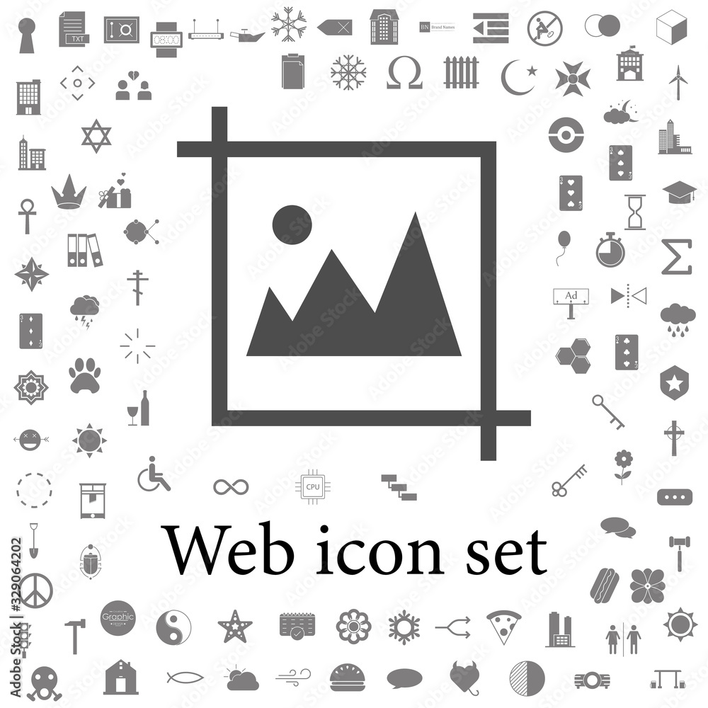 Poster picture icon. web icons universal set for web and mobile