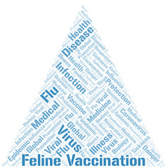 Feline vaccination word cloud on white background. © sharafmaksumov