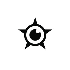 eyes with compass logo