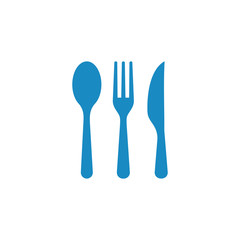 Spoon and fork, eat, restaurant, symbol icon vector
