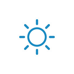 Sun symbol icon, Sun sign vector