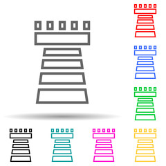 connection verified multi color style icon. Simple thin line, outline vector of web icons for ui and ux, website or mobile application