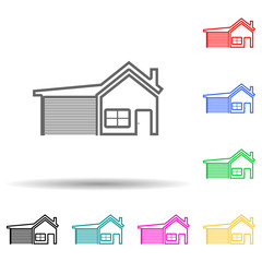 interdiction multi color style icon. Simple thin line, outline vector of web icons for ui and ux, website or mobile application