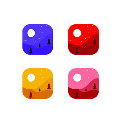 landscape desert icon