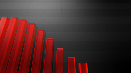 Business Economy Data Graph Chart Bar Growth Success 3D illustration background