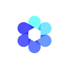 flower overlap logo