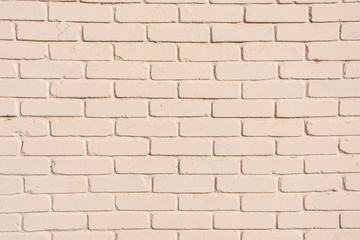 Background of painted brick wall pattern texture. The old wall